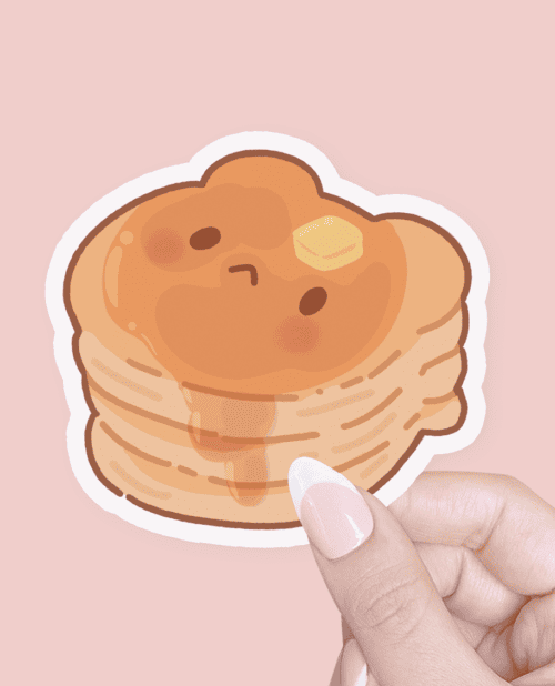 bear pancake sticker