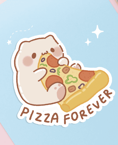 pizza forever sticker